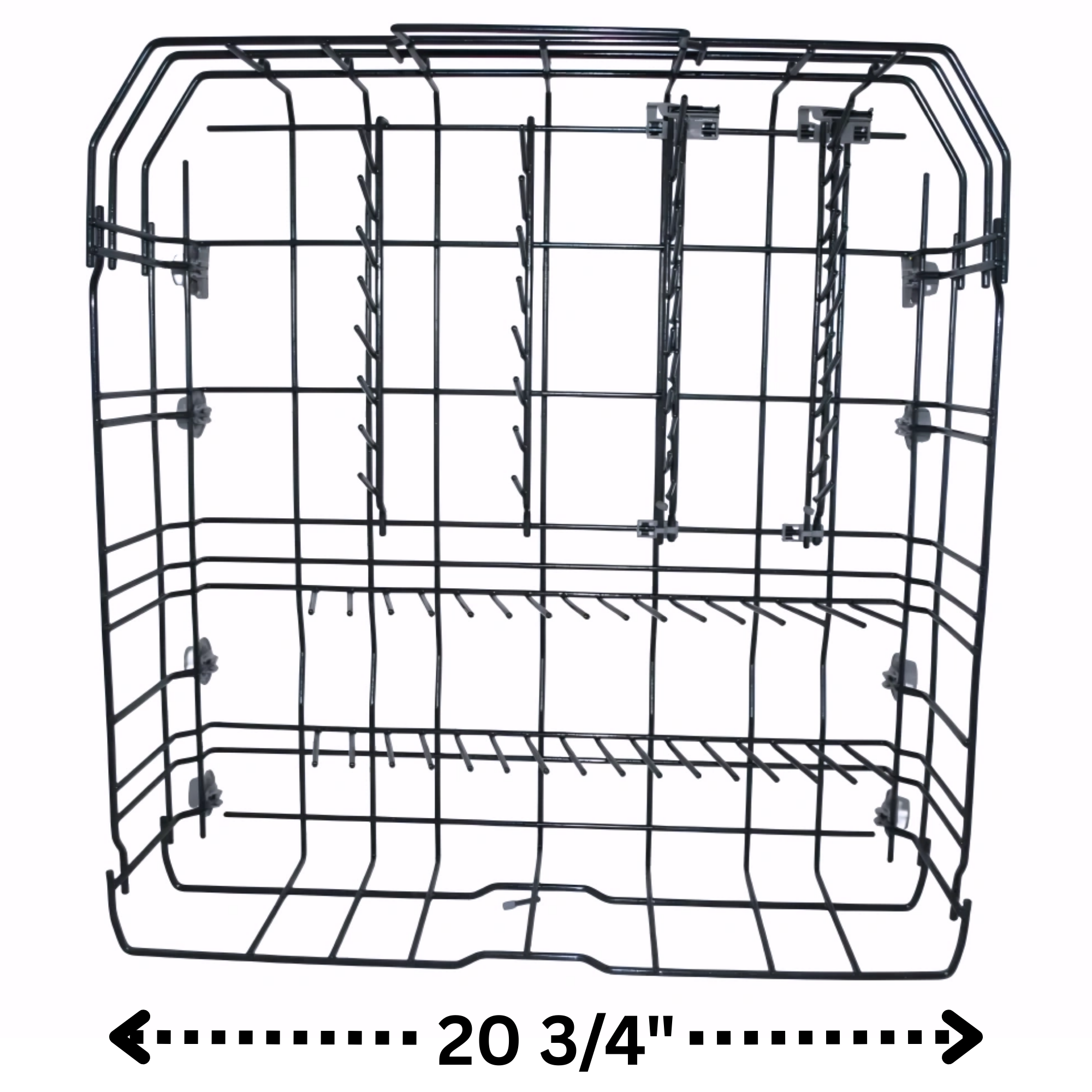 Dishwasher Lower Rack Assembly Compatible with 20007187 Crockery Basket. Made for Thermador. Fits Specific Models Only. 21.5" Deep