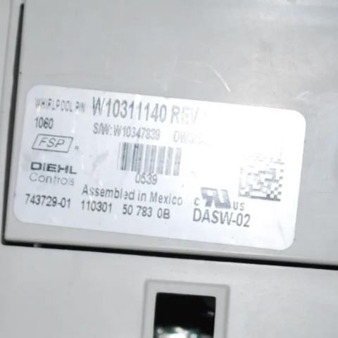 W10311140 NEW Kitchen Aid Kenmore Dishwasher Control Board W10195343 WPW10352582