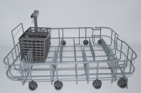 WD28X32802 + WD28X24747  NEW GE Lower DIshwasher Rack + Silverware WD28X24741