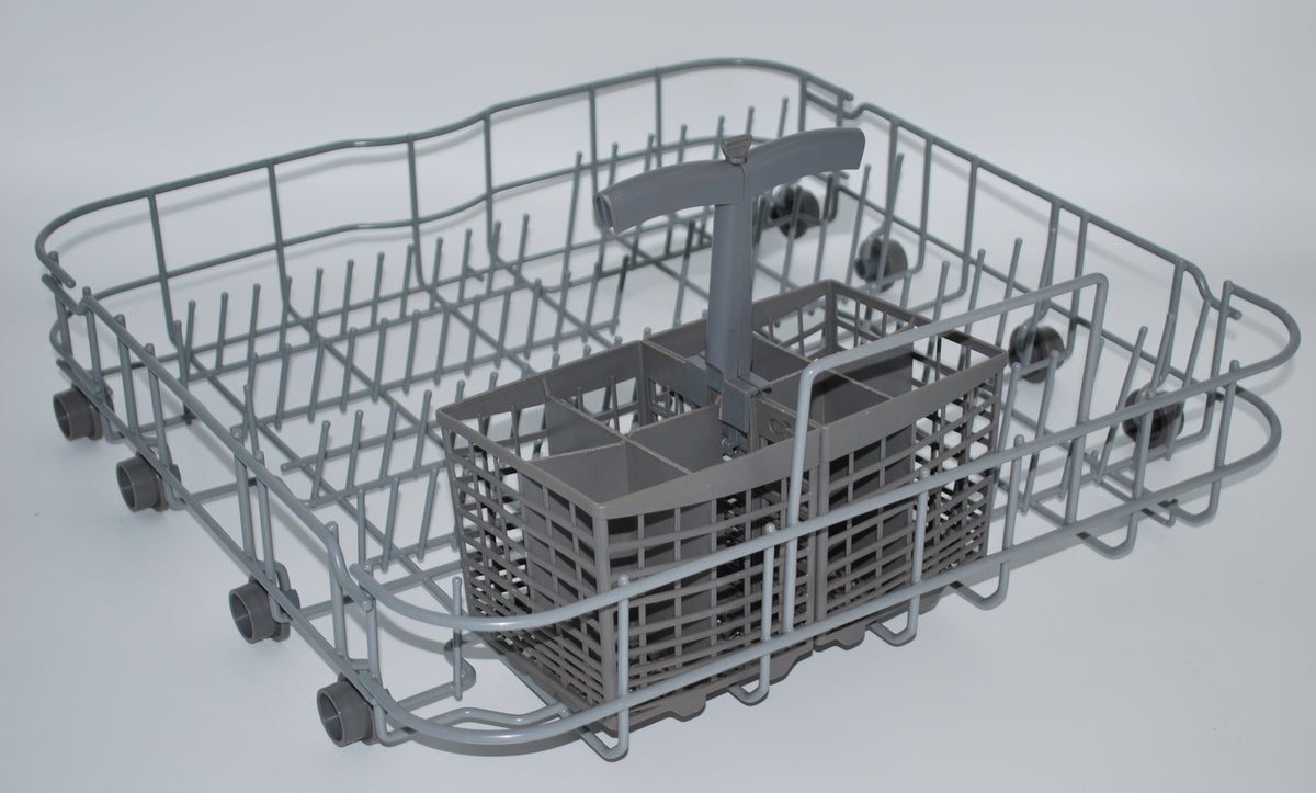 WD28X32802 + WD28X24747  NEW GE Lower DIshwasher Rack + Silverware WD28X24741